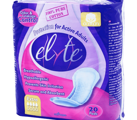 Elyte Cotton Hypoallergenic Bladder Control Pads