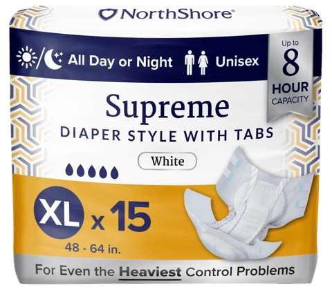 NorthShore Supreme 8-Hour Diaper Style Briefs