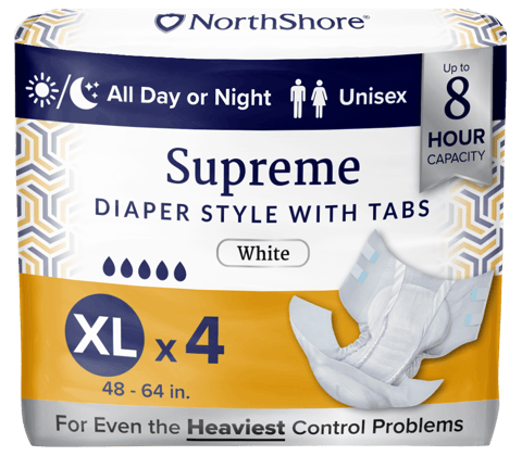 NorthShore Supreme 8-Hour Diaper Style Briefs