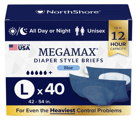 NorthShore MegaMax 12-Hour Overnight Diaper Style Briefs (USA v2 2025)
