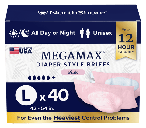 NorthShore MegaMax 12-Hour Overnight Diaper Style Briefs (USA v2 2025)