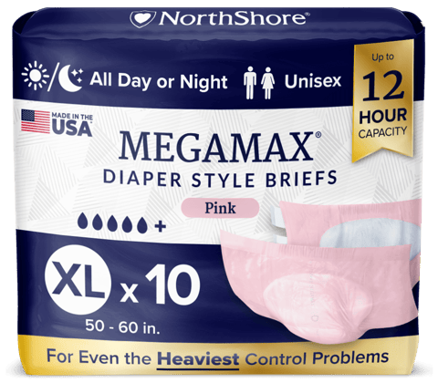 NorthShore MegaMax 12-Hour Overnight Diaper Style Briefs (USA v2 2025)