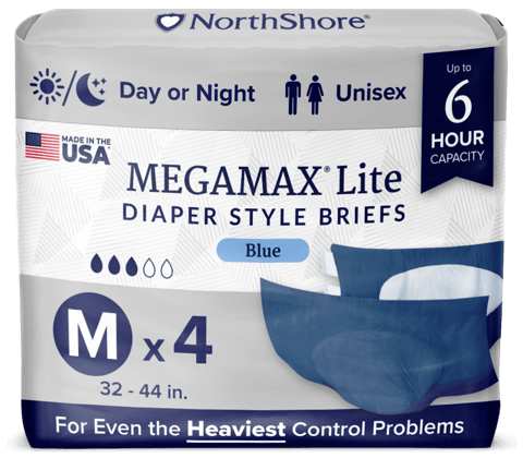 NorthShore MegaMax Lite 6-Hour Diaper Style Briefs (v2 2025)