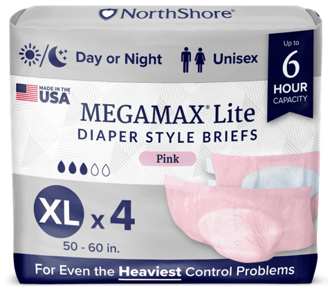 NorthShore MegaMax Lite 6-Hour Diaper Style Briefs (v2 2025)