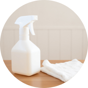 clean urine with an enzymatic cleaner