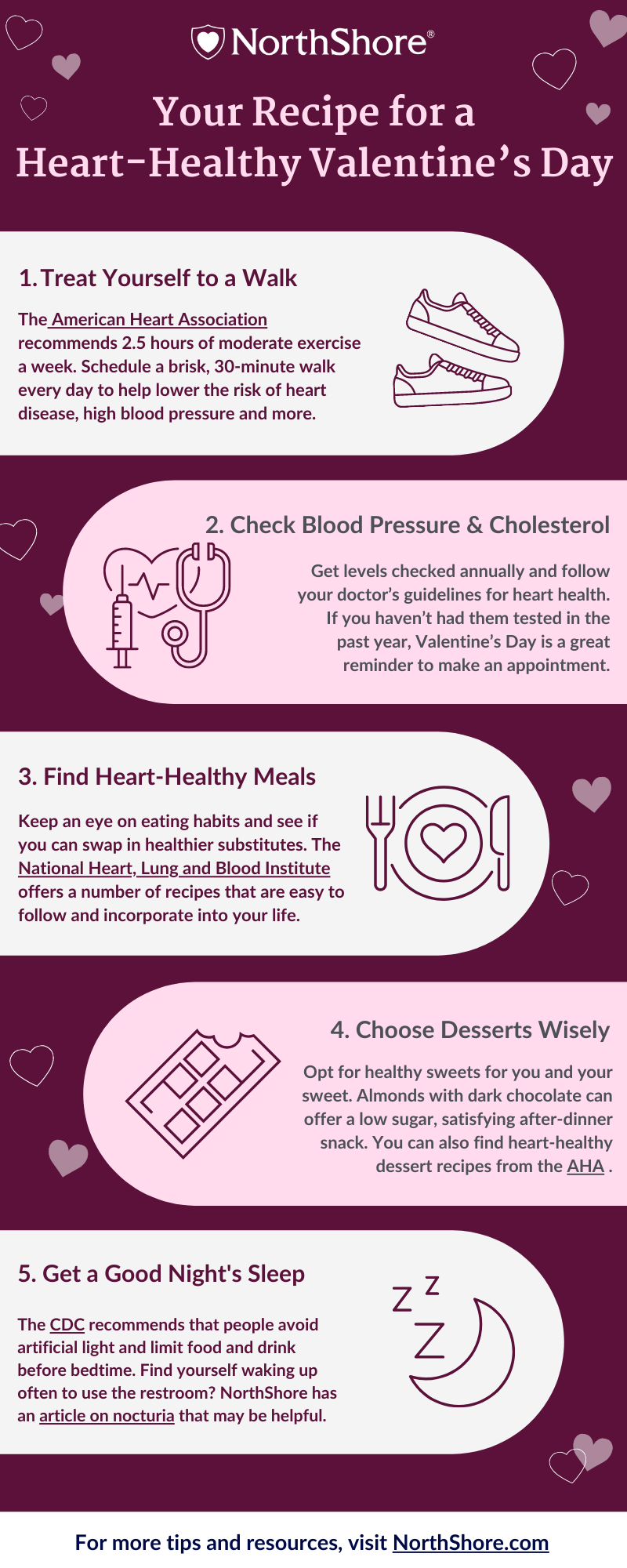 Infographic Heart-Healthy Valentine&rsquo;s Day