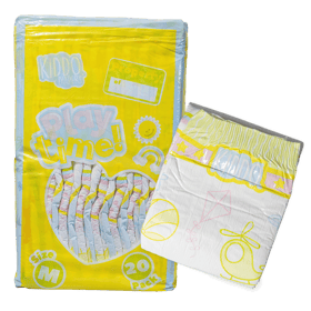 Kiddo Playtime Plastic-Backed Printed Adult Diapers