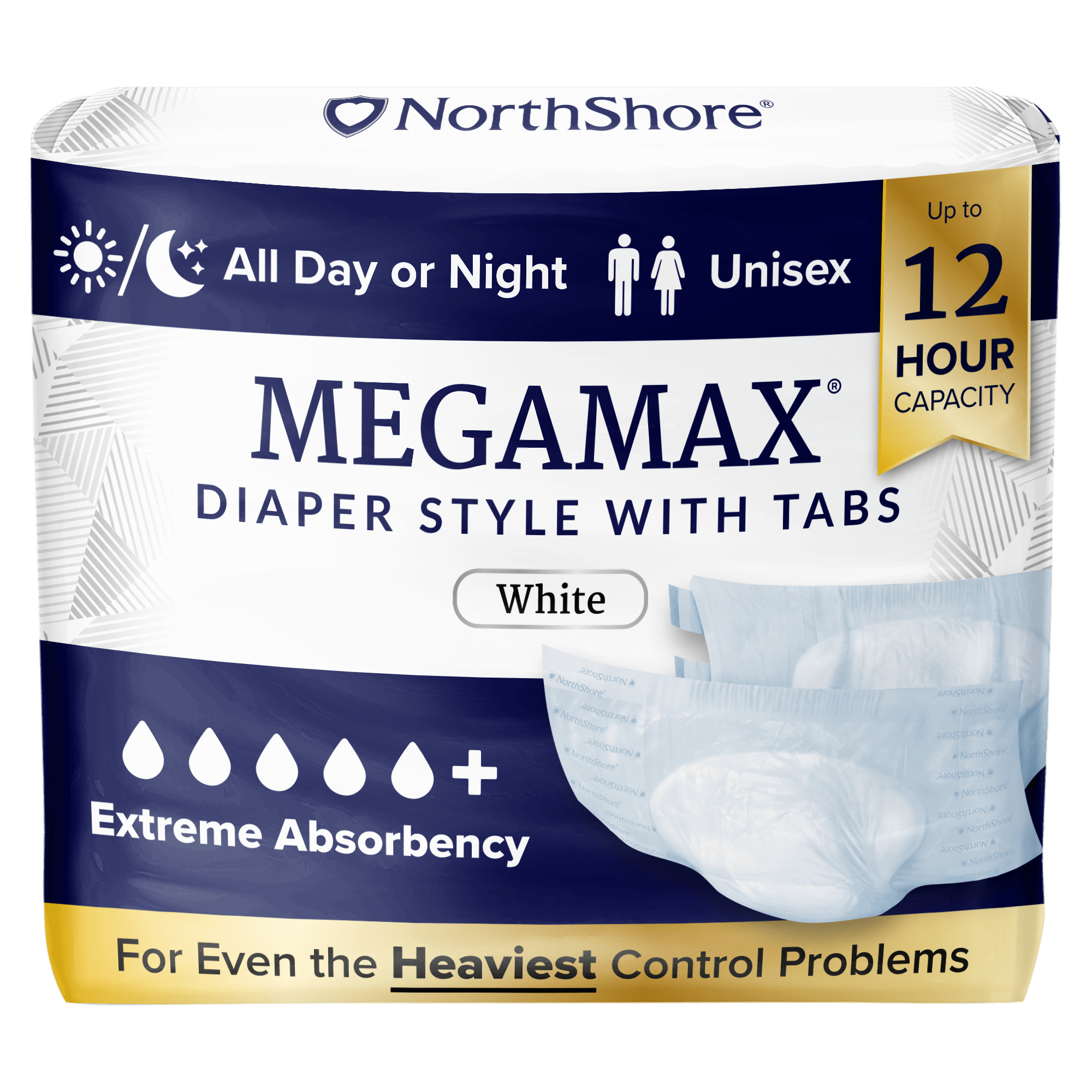 D151_NorthShore MegaMax 12-Hour Overnight Diaper Style Briefs